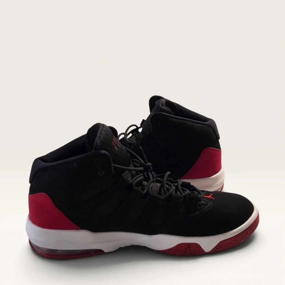 Jordan Max Aura 4 Mens Basketball Shoes Black University Red No Insole Size 12